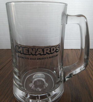 Menards Glass Beer Mug